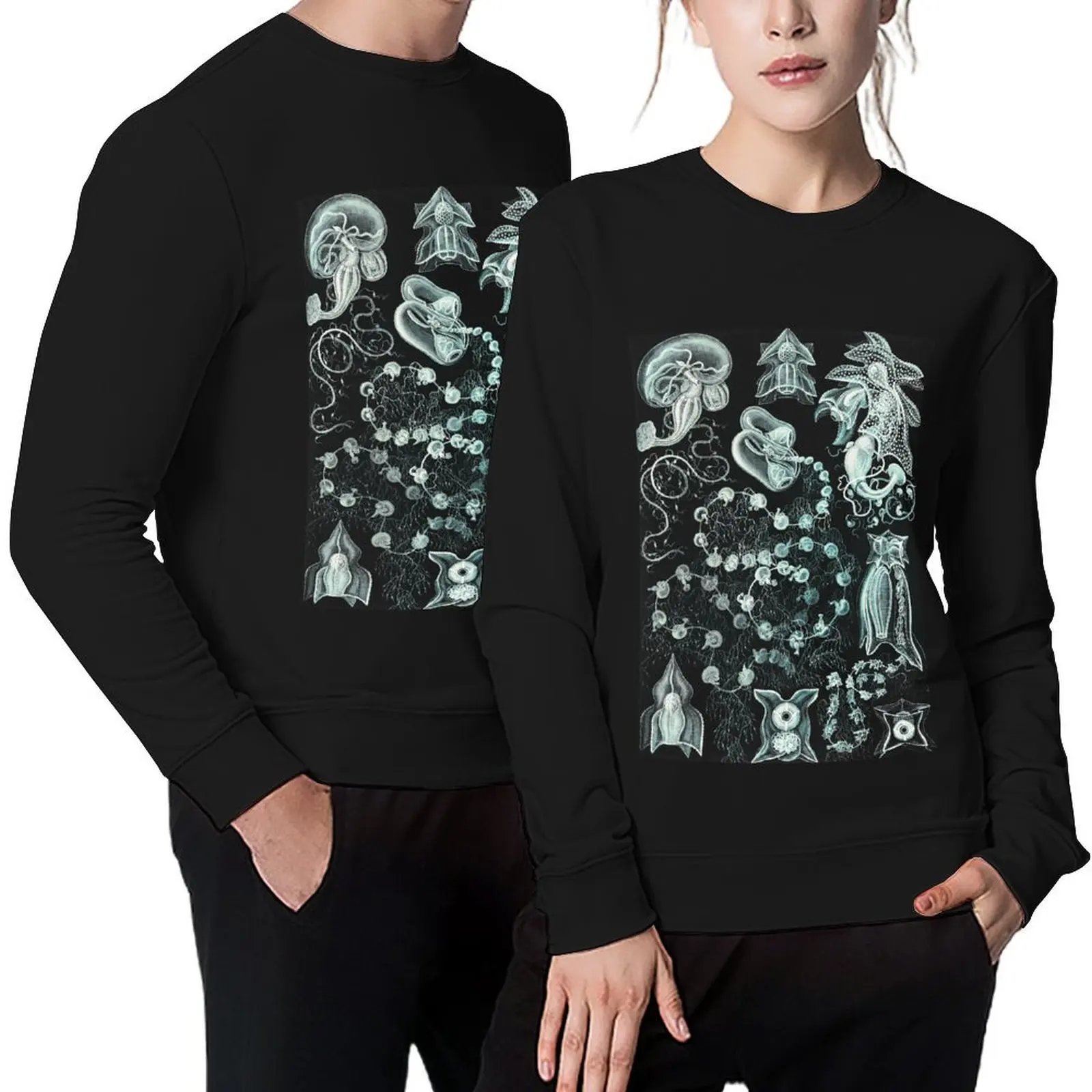 

Siphonophorae–Staatsquallen from Kunstformen der Natu Pullover men's clothing tracksuits autumn aesthetic sweatshirts
