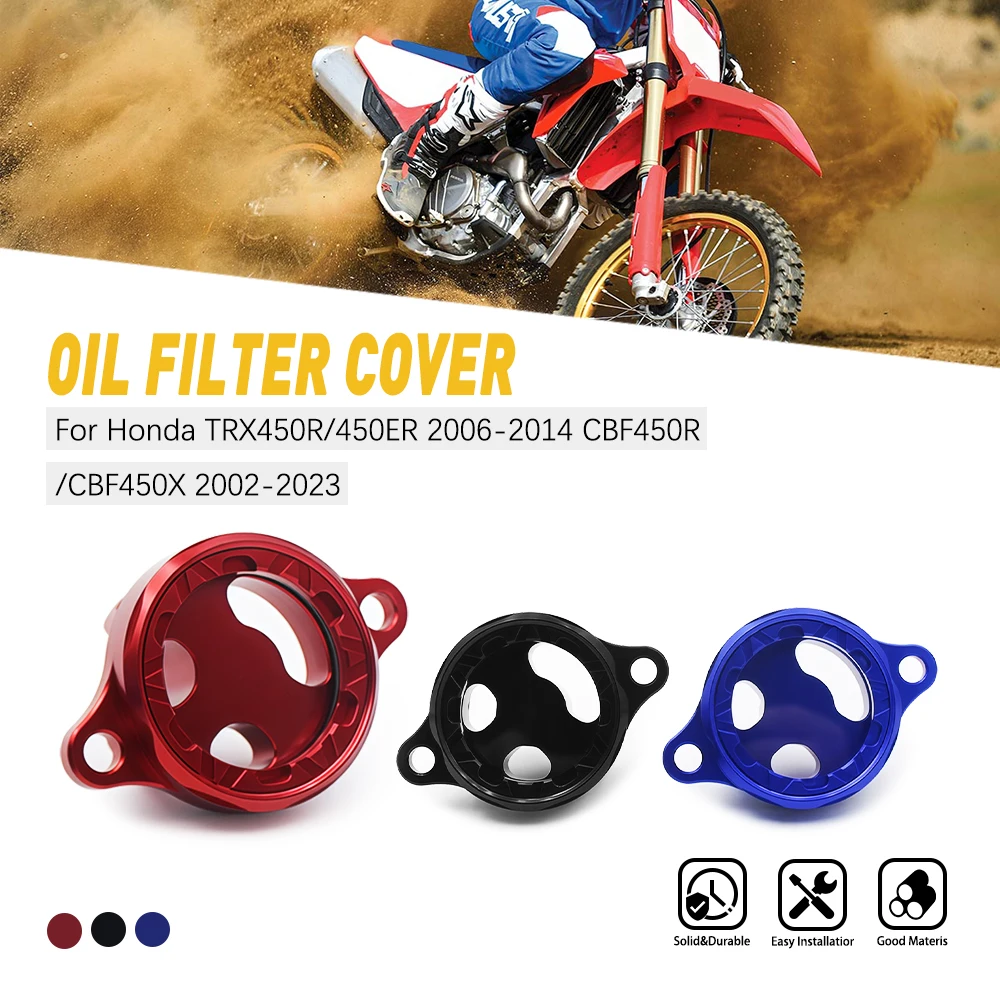 

Engine Oil Filter Clear Cover For For Honda TRX450R 2006-2009 TRX450ER 2006-2014 CRF450R 2002-2008 CRF450X 2005-2017