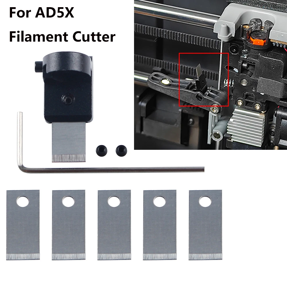 1 Set 3D Printer Extruder Cutter Blades for Flashforge AD5X Filament Cutters 3D Printer Parts Accessories