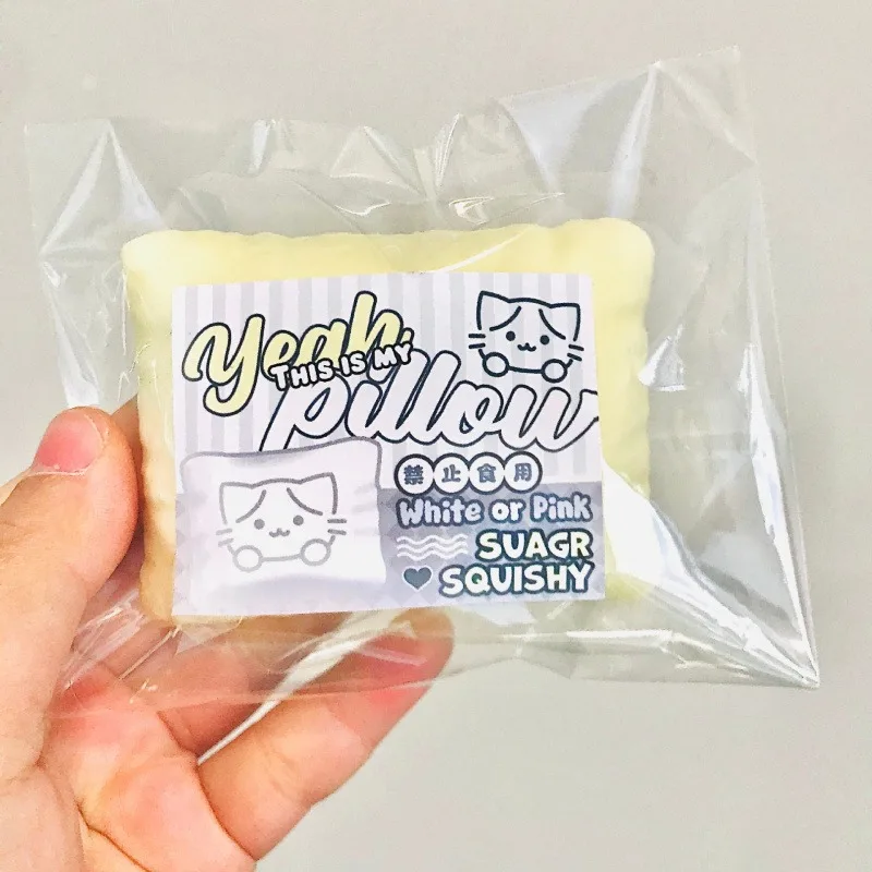 Oreiller chat mignon Squishy à montée lente, jouet sensoriel ASMR, soulagement du stress pour l'anxiété, tdah, autisme, cadeau pour enfants et adultes