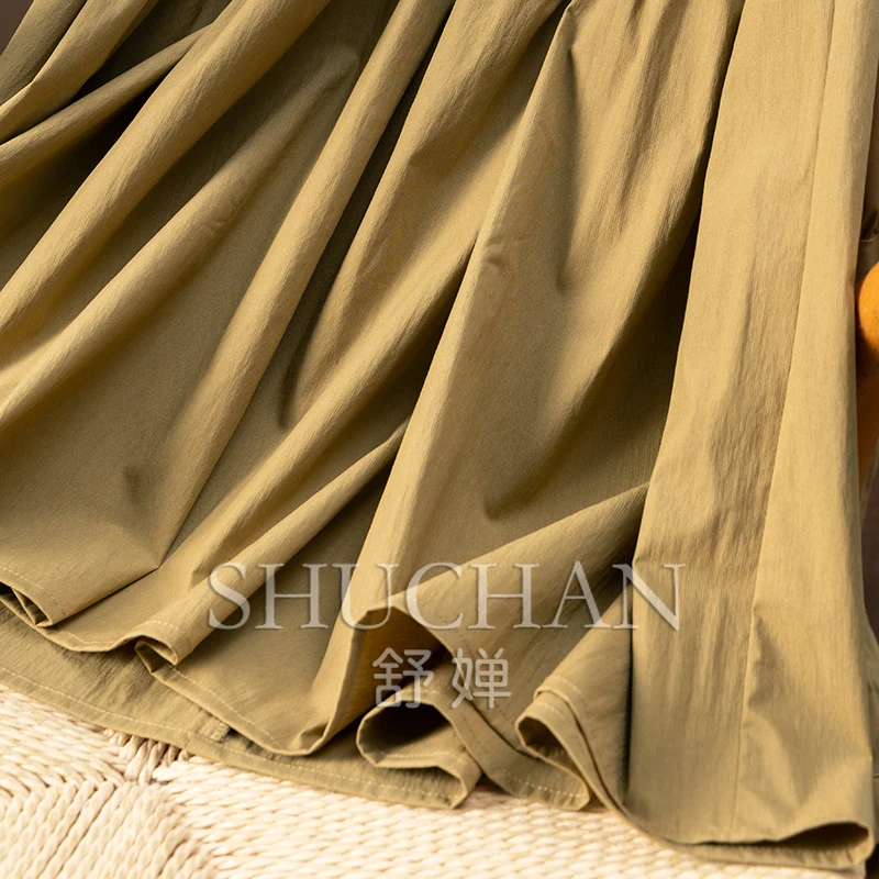 Gentle Light and Ripe Wind, French G Design Sense Simplified Loose Shirt Fishtail Dress Women's 72A7 Vestidos De Mujer