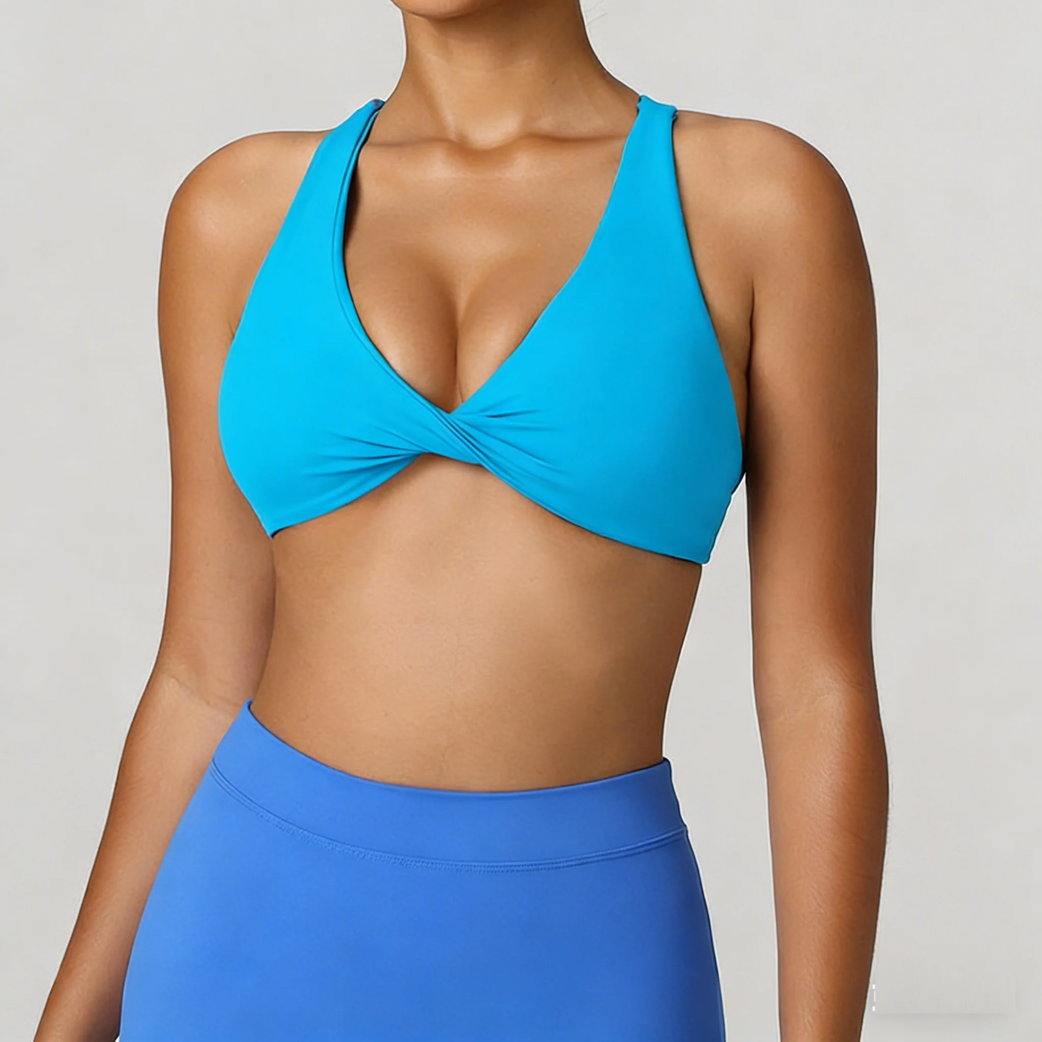 Sexy Back Sports Bra for Women Quick-Dry Breathable Running Fitness Bra  Lifted Cup Sexy Yoga Tank Top No steel ring elasticity