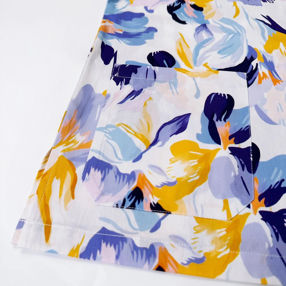 Handwaschkleid-Set aus reiner Baumwolle mit Cartoon-Druck, Unisex, Krankenhaus-Intensivstation, Krankenschwesteruniform