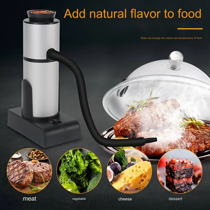 

Handheld Smudging Machine Cuisine Smoky Steak Smoker Portable Kitchen Infuser Durable Easy Install SK301