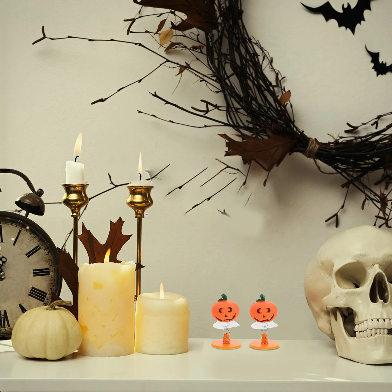 

5Pcs Halloween Spring Pumpkin Jumping Funny Decor Party Favors Home Office Desktop Kids Halloween Spring Toy Funny Jumping Toys