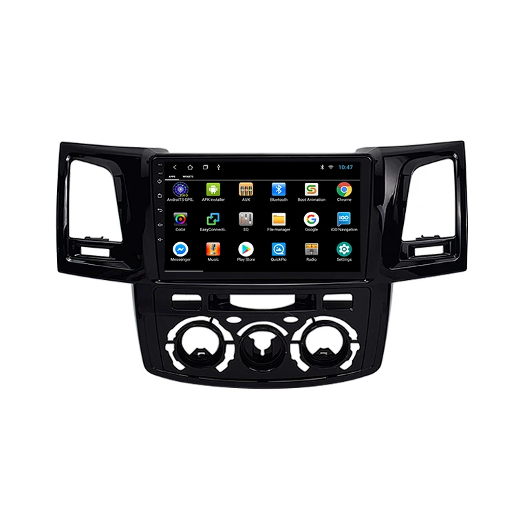 new product car audio android car audio power wire touch screen car monitor for Toyota FORTUNER