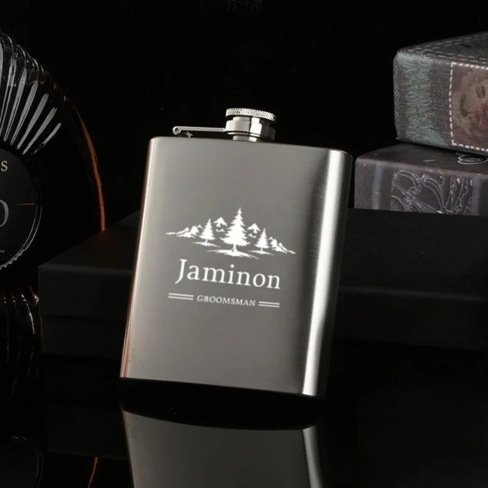 

Customized Personalized Text Wine Bottle Stainless Steel Black Wine Bottle With Various Styles Suitable For Parties And Weddings