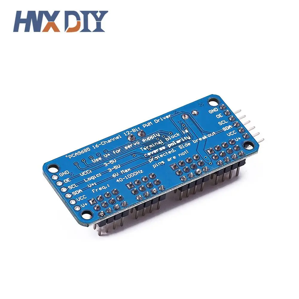 1–5 Stück PCA9685 16-Kanal 12-Bit-PWM-Servomotortreiber I2C-Modul Roboter