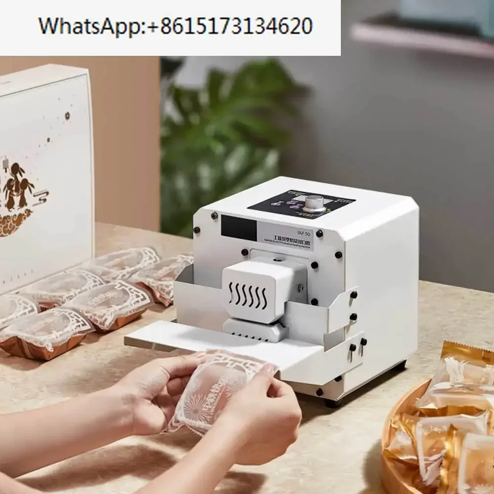 Plastic Bag Food Sealing Machine 110V Commercial Full-automatic Mooncake Bag Sealer Machine Small Heat Tea Leaf Snack Sealing