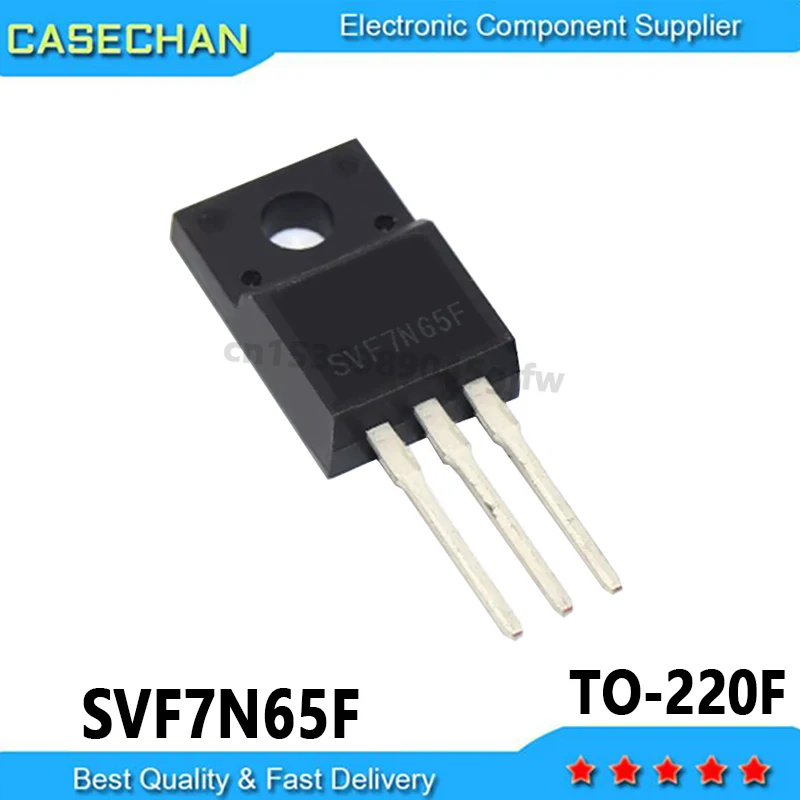 10PCS NEW and Original SVF7N65F SVF7N60F TO-220F 7A 650V