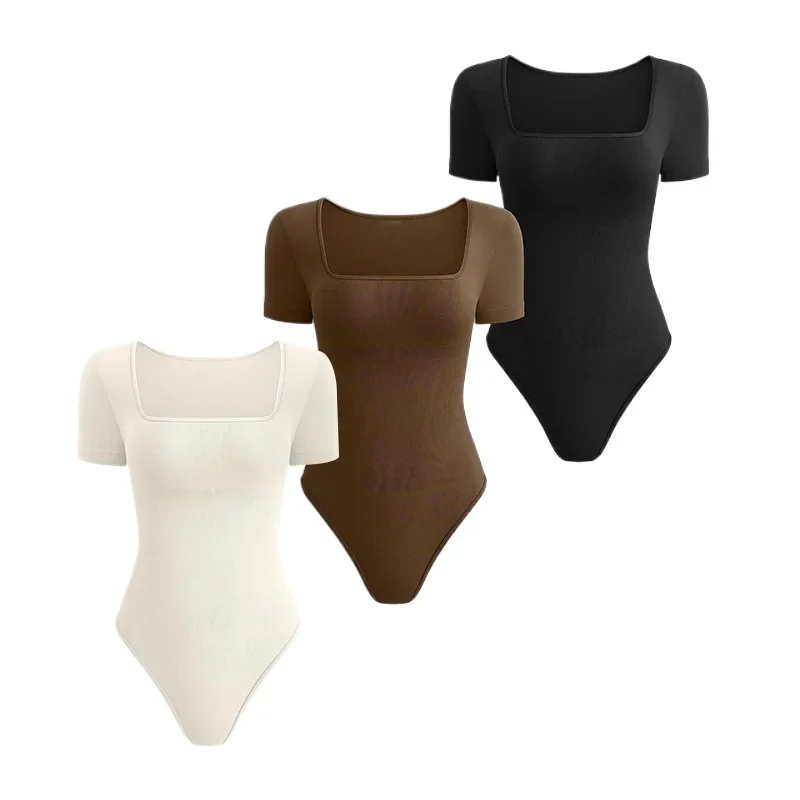 

Seamless One-piece Yoga Suit, Casual Sports Jumpsuit, Threaded Waist Cinching, Elastic Tight Fitting Shapewear, No Chest Cushion