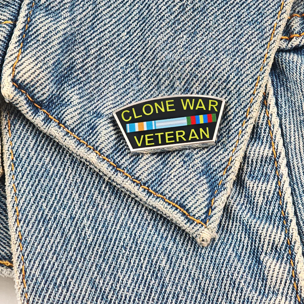 Clone-War Veteran Metall-Emaille-Pin Galaktische Republik Soldatenabzeichen Kampagnenband Brosche Anstecknadel Fangeschenk – Detail 6