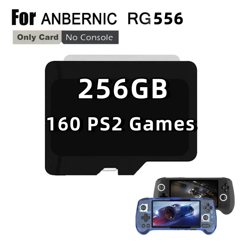 ANBERNIC RG556 Handheld Game Console Memory Card TF Card SD Card Game 64G 128G 256G 512G 70000 Games PS1 PSP GBC PS2 PSP