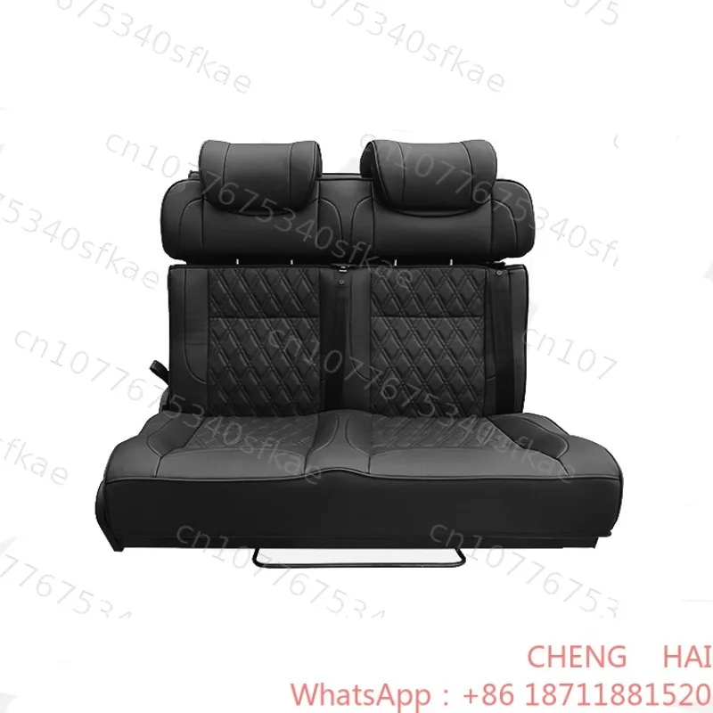 Customized CHENG HAI Factory Direct Customizable Three-Fold Leather Car Seat Reclining RV Van Bed for Motorhome for Camping and