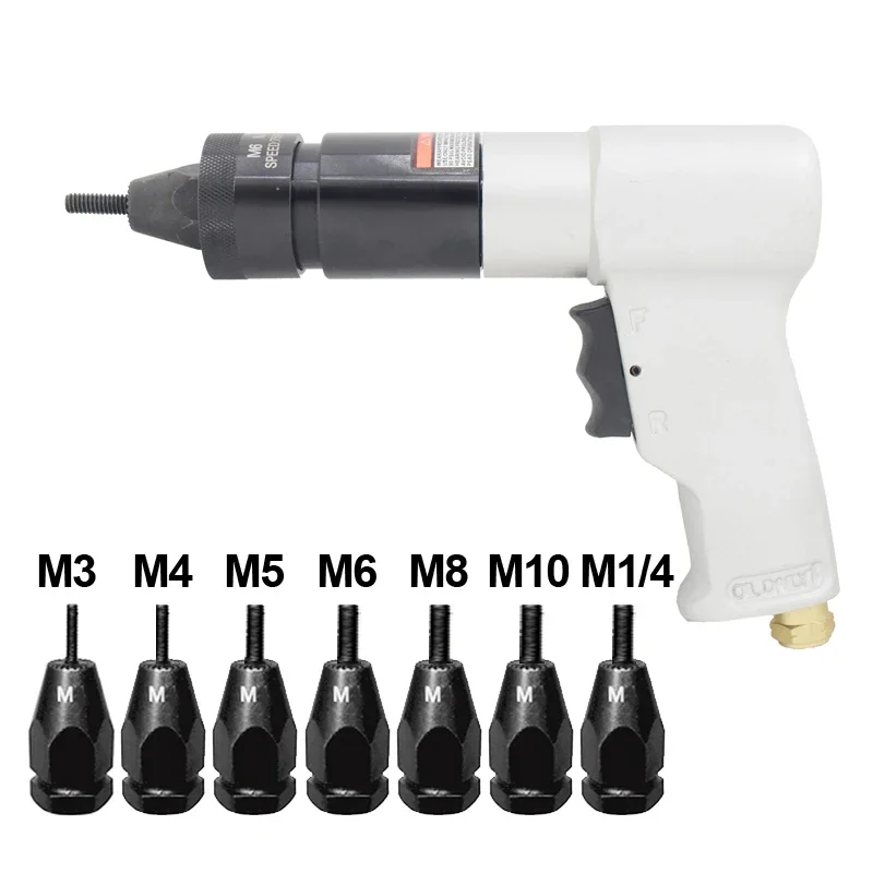 

Pneumatic Air Rivet Nut Guns Insert threaded Pull Setter Riveters Riveting Nuts Rivnut Tool for M3 M4 M5 M6 M8 M10 M12 Nuts