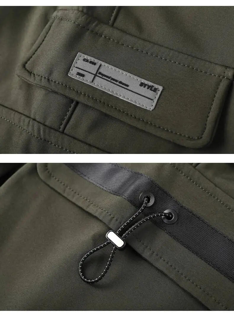 HKSH Women Tide Cargo Pants Casual Loose Trend American Pockets Safari Style Overalls High Street Foot Binding Hiking Ins HK3902