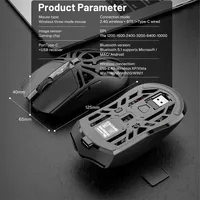 Smailwolf RS8 Gaming Mouse Bluetooth Wireless Three-mode Lightweight Hollow Design 1K Return Computer Long Battery Life