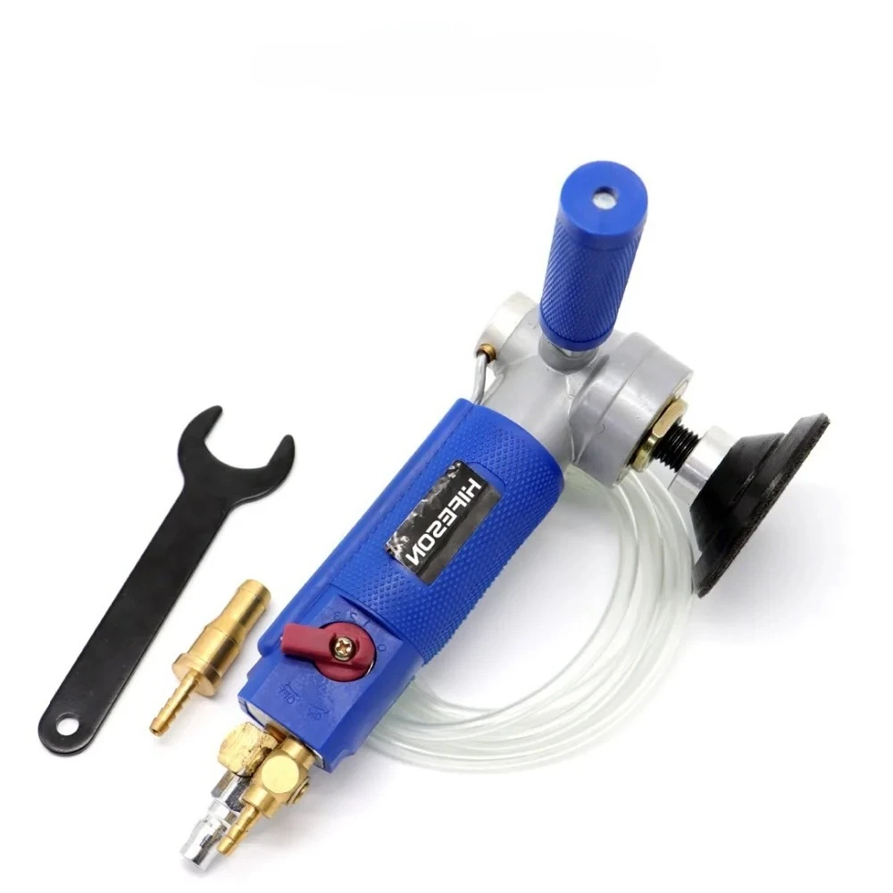 

3 дюйма/4 дюйма, воздушная пневматическая шлифовальная машина, мельница с водяной подачей, инструмент для влажной полировки, машина для полировки мрамора, кварца, гранита, камня