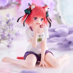 10 centimetri Anime La Quintessenza Quintuplets Figure GK Homewear Nakano Nino Action Figures Gatti Seduti PVC Collezione Modello Giocattoli