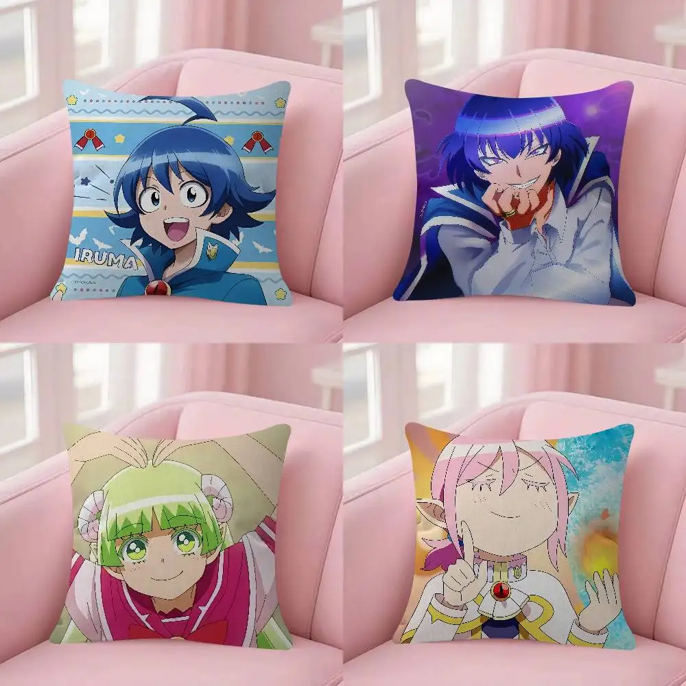 Anime Welcome To Demon School Iruma-kun Cushion Cover Soft Pillow Case For Sofa Living Room Home Office Decor Protective Covers