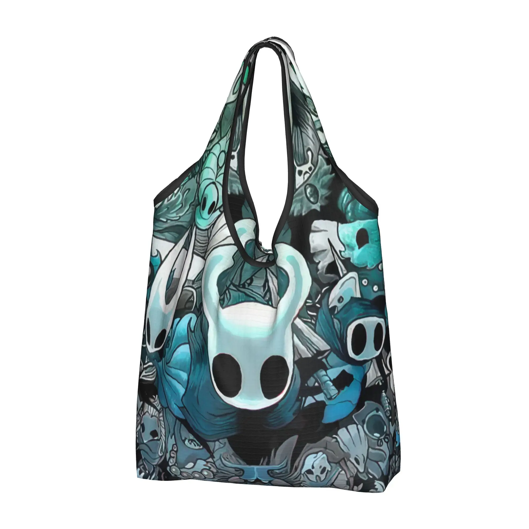 S-Silksonges Cartoon Game Grocery Shopping Bag Kawaii Shopper Shoulder Tote Bags Big Capacity Portable Hot Comic Handbag