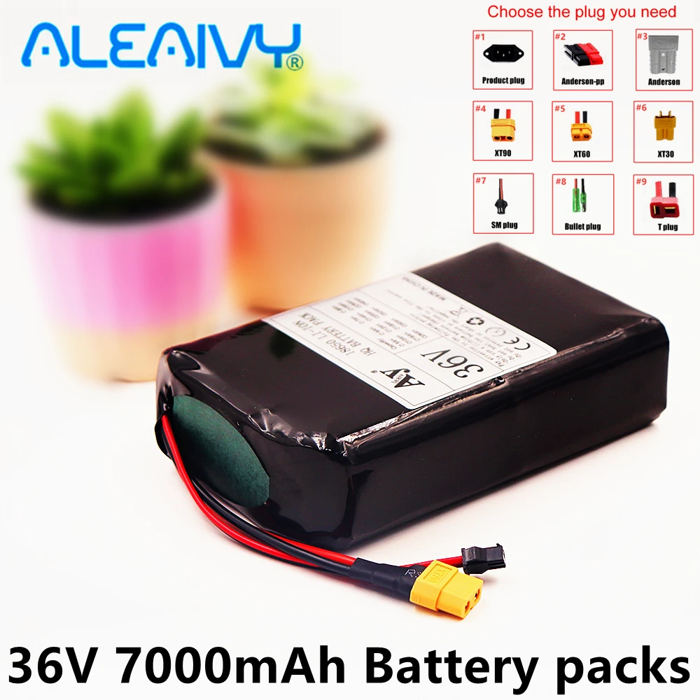 

36V Battery 10S2P 36v Lithium ion Rechargeable Batteries 7000 mAh 7AH battery for Electric Self-Suction Hoverboard Unicycle