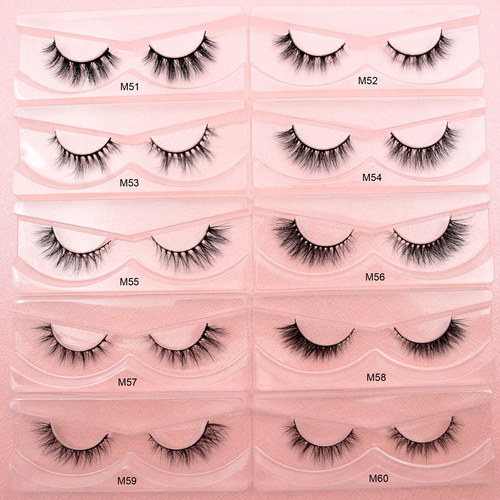 Visofree Mink Eyelashes Natural False Eyelashes Fake Lashes Long Makeup 3D Mink Lashes Extension Eyelash Faux Cils for Beauty