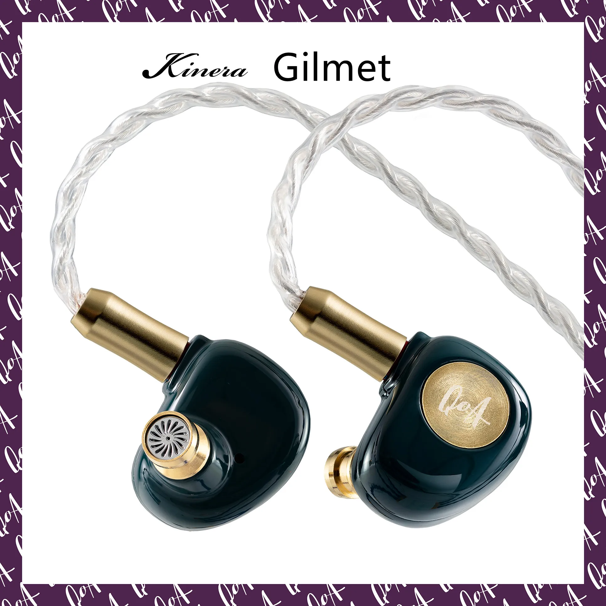 

QoA Gimlet 10mm LCP Diaphragm Dynamic Driver 4-core OFC Silver Plated Cable 0.78 2pin Hifi Music Monitor Audiophile Earphones