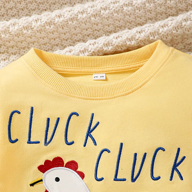 Little maven 2024 Baby Girls Clothes Spring and Autumn Cartoon Cock Sweatshirt Animal Children Casual Tops for Kids 2-7 year