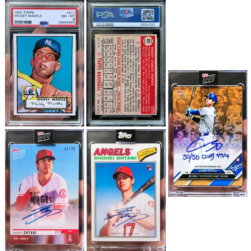 

Panini DIY 1952TP Мантия Микки 2024MLB Shohei Ohtani Карта с автографом Мгновенная серия Баскетбольные звезды Коллекционные карты Подарочный набор