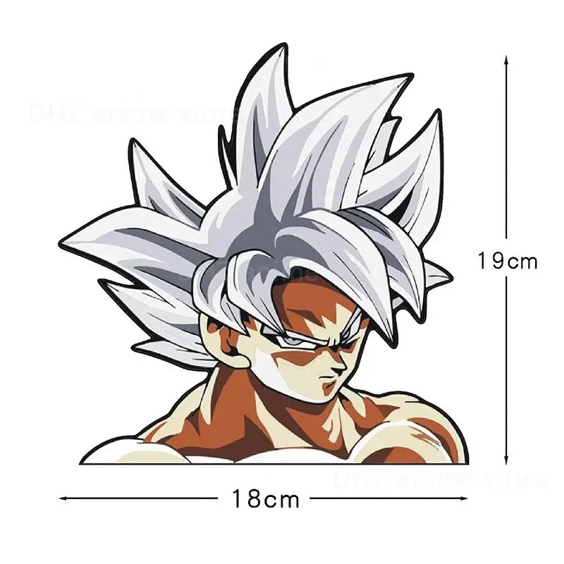漫画のドラゴンボールのステッカー,車のステッカー,漫画,ファッショナブル,アニメーション,防水,装飾アクセサリー