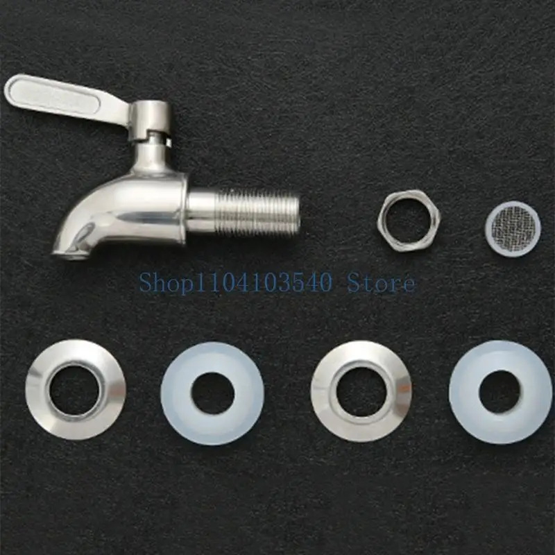 

02DC Сменный кран для диспенсера для напитков, смеситель для вина и пива из нержавеющей стали, 16 мм