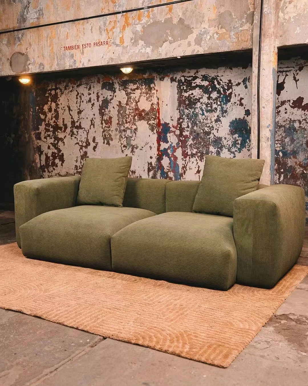 Italian minimalist small apartment fabric sofa creative designer straight row module sofa