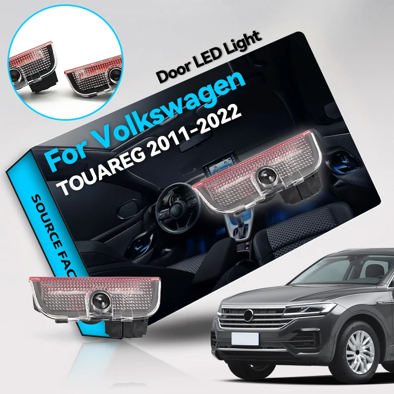 

Горячая продажа 2026 для VOLKSWAGEN VW Hot 2026 для VOLKSWAGEN VW 2 шт. светодиодная проекционная предупреждающая декоративная лампа для VW Touareg 2011-201