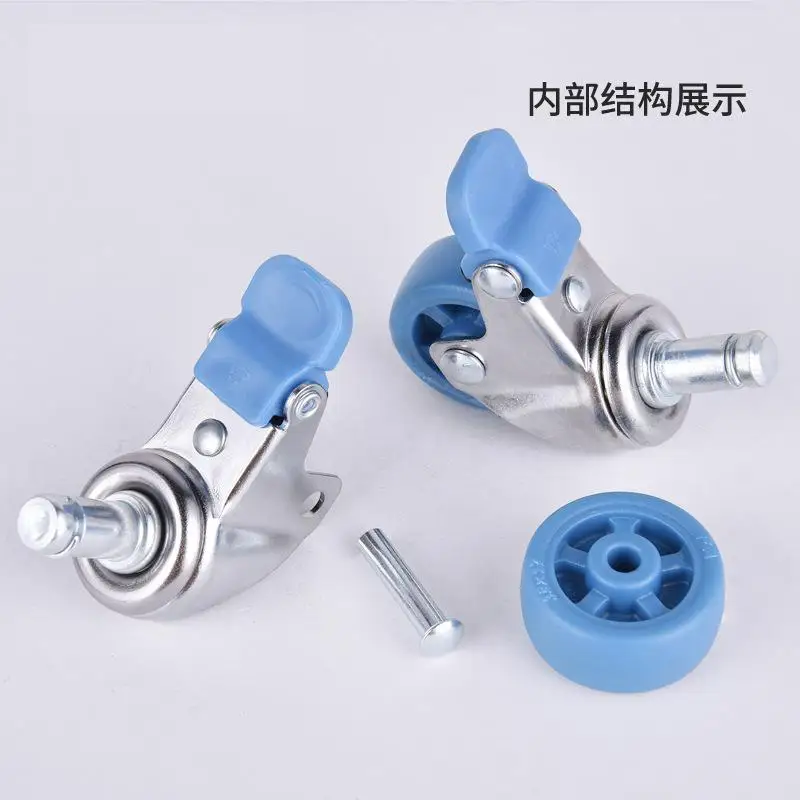 4-Pack Stem Casters with Nylon Wheels (1.5