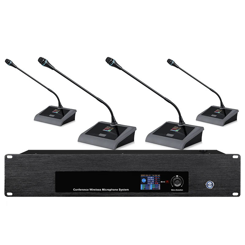 2025 UHF Wireless Conference Microphone System – Professional Sound System for Business Meetings & Presentations