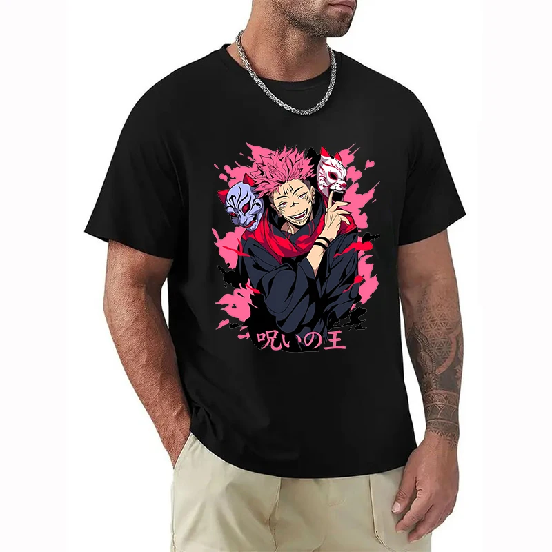 

Anime Jujutsu Kaisen Sukuna Printed T Shirt Oversized Men's Cotton Streetwear Clothing Y2k New in Tops & Tees New Gifts