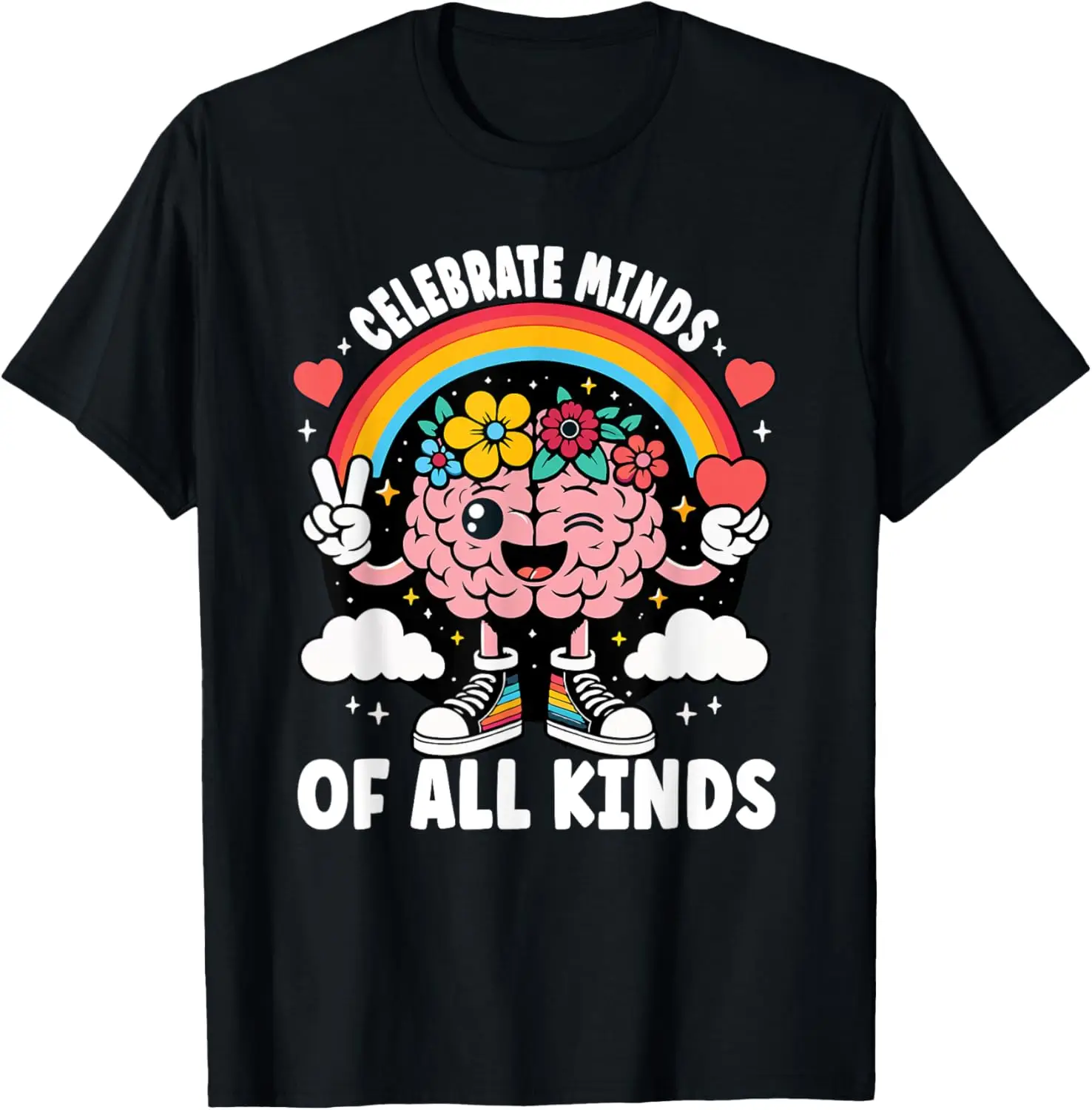 celebrate Minds Of All Kinds Autism Awareness Neurodiversity T-Shirt