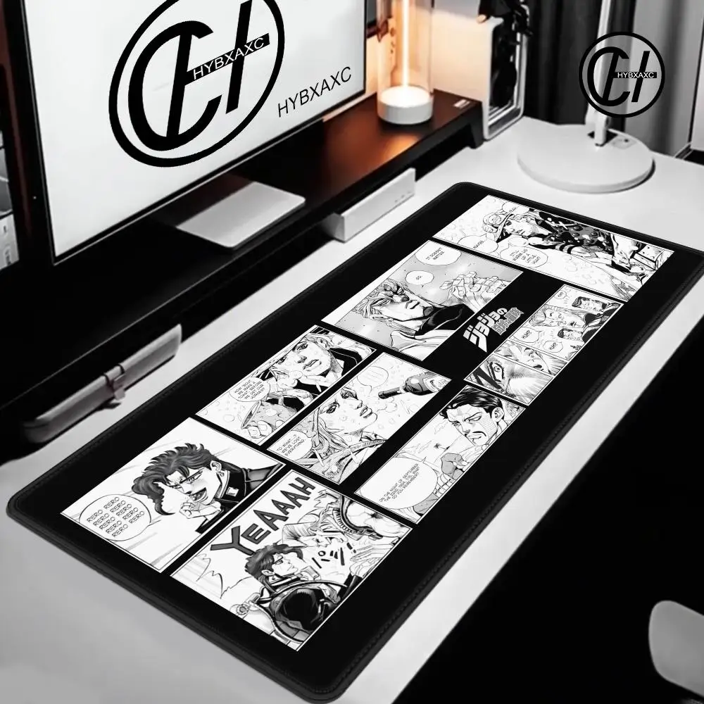 Computer Gamer Joseph Joestar Mouse Pad Large Rubber Non-slip Keyboard Gaming Mousepad Anime Jojo Bizarre Adventure Desk Mat