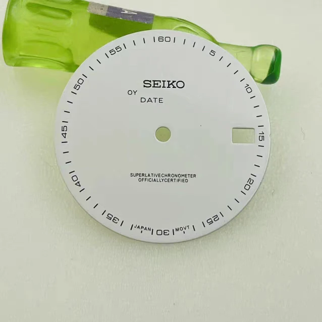 NH35 Dial 28.5mm S logo Mechanical Diver's Watch NH36 Dial No Luminous Day Writing Dial Single Date Dial