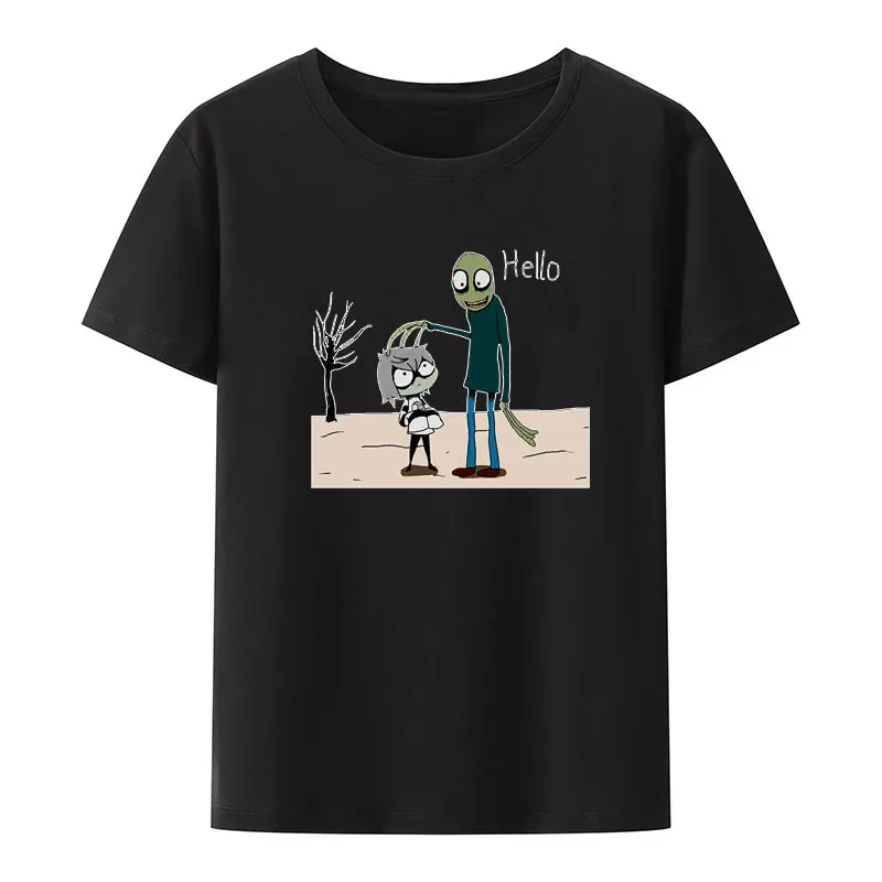 Funny Salad Fingers Spoons Modal T Shirt Woman Clothes Unique Creative Cartoon Figure Shirt Comfortable Breathable Camisetas