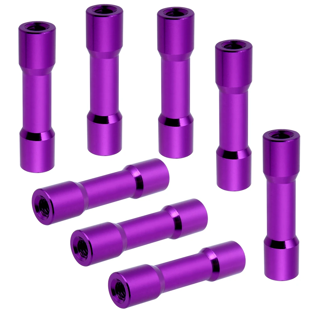 HobbyPark Aluminum Round Column Standoffs Spacer Replacement for RC Quadcopter Parts 8PCS