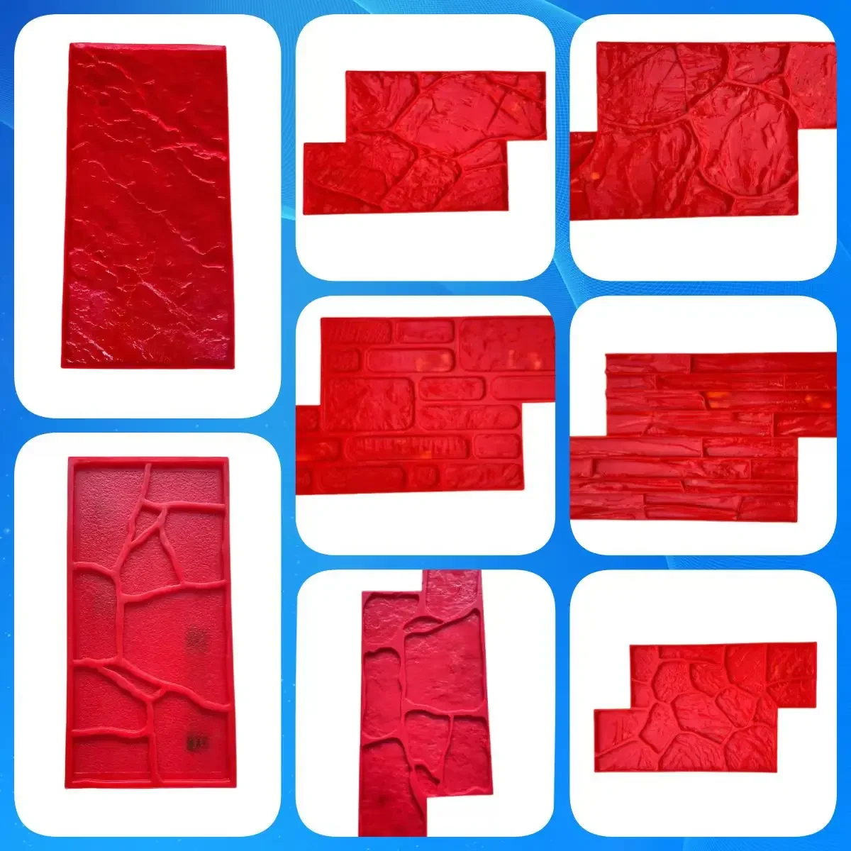 Garden Cement Floor Printing Mold Imitation Stone Brick Wall Printing Pattern Floor Paving Mold Garden Architecture