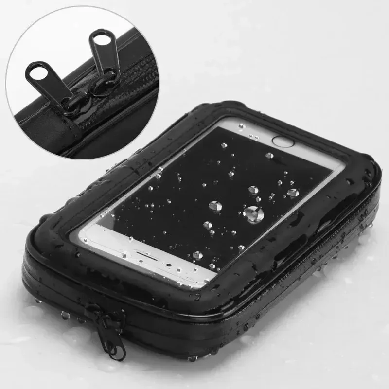 Waterproof Bicycle Phone Holder Motorcycle Bike Handlebar Phone Case Bag for iPhone 15 Pro Max 14 Samsung Bike Phone Stand Mount image 5