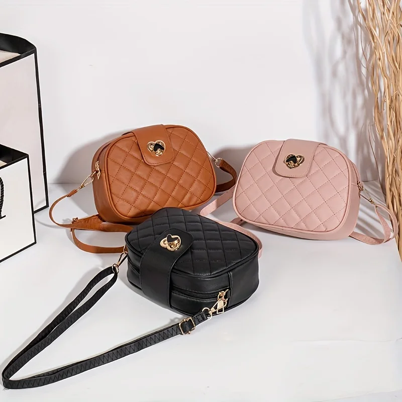 

Girl's Bag, New Fashion One Shoulder Backpack, Soft PU Leather Small Crossbody Bag