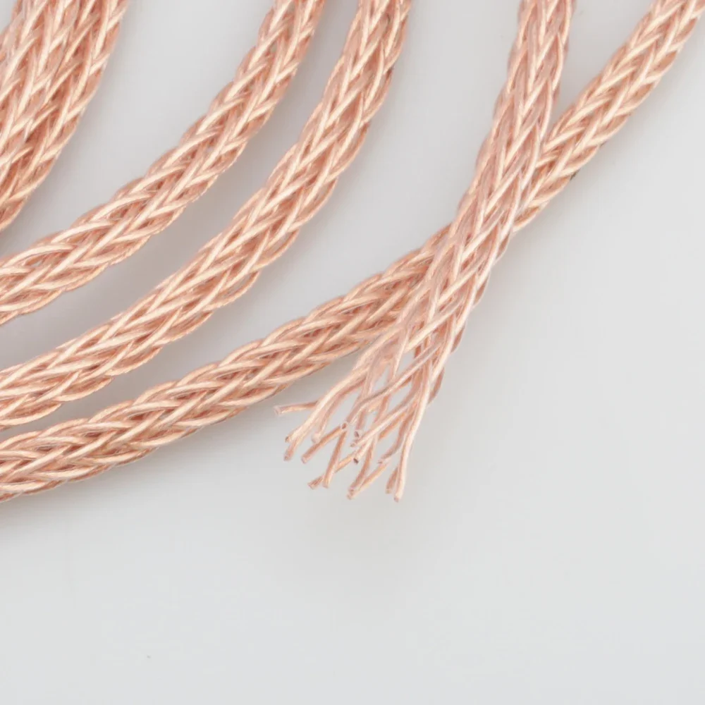 Audiocrast 1619CU 16 النوى 6N OCC PTFE كابل DIY بها بنفسك سماعة كابل سماعة سماعة لتقوم بها بنفسك كابل لسماعة رأس مخصصة