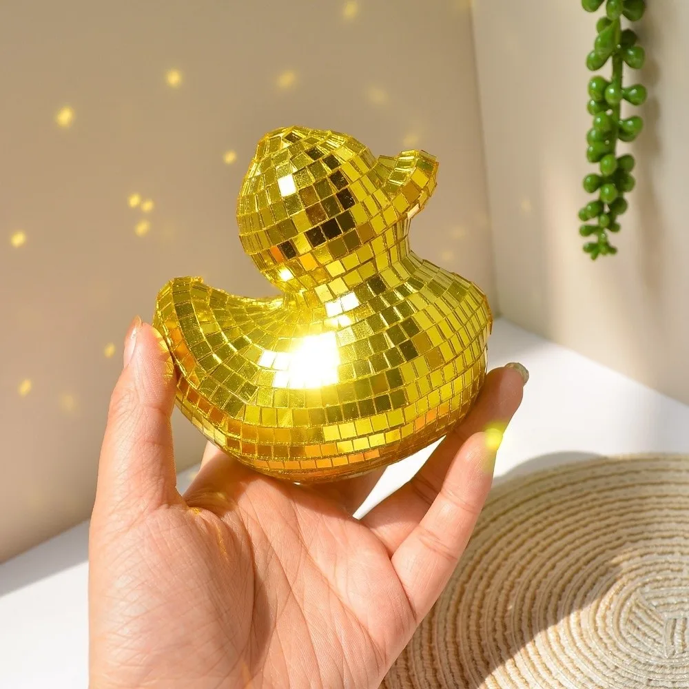 Creative Desktop Disco Mirror Decorative Duck Mirror Glass Disco Ornament Disco Decoration Duck Home Decor Disco Ball Duck Home
