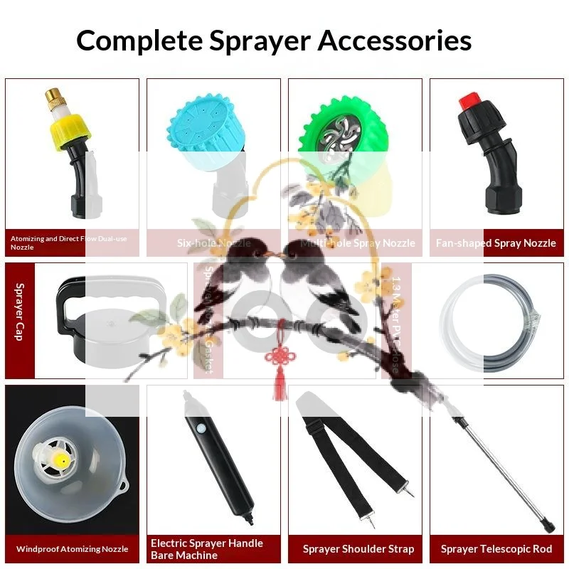 Electric Sprayer Accessories Stainless Steel Telescopic Spray Bar Multi-Hole Nozzle Gasket Extended Water Hose Universal