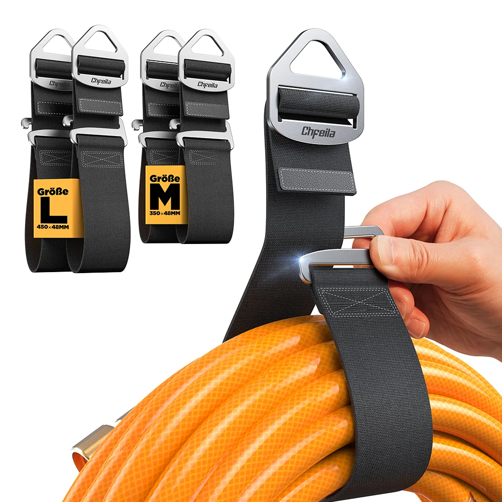 Heavy Duty Cable Organizer Straps Reusable Extension Cord Holder Storage Straps for Hose Wire Cord Management Garage Organizatio