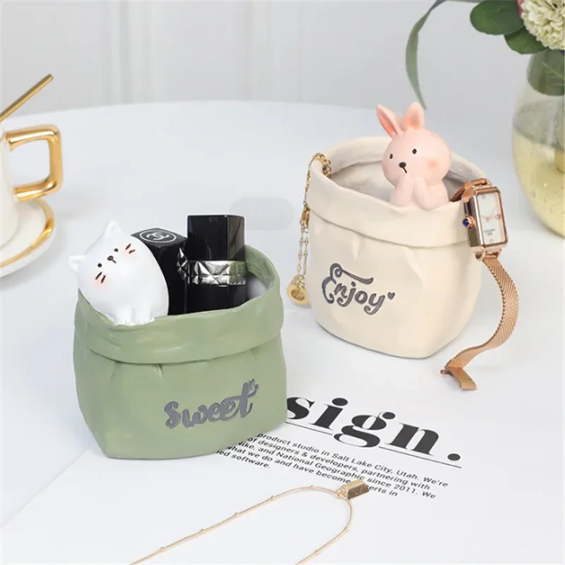 Imagem -03 - Kawaii Multifunções Pen Holder Artesanato Animal Canetas Stand Lápis Titulares para Mesa Grande Acessórios de Escritório Artigos de Papelaria